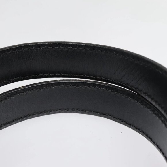 CELINE Macadam Canvas Hand Bag PVC Leather Black Gold - Picture 9 of 15